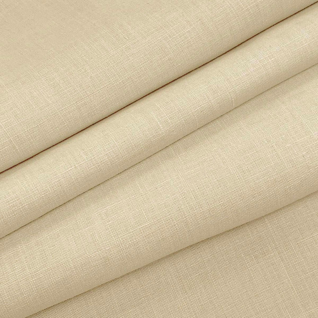 Emma Linen Sand by Magnolia Designer Fabric - 100 % Linen India 20000 Horizontal: 0 and Vertical: 0 54" - Swanky Fabrics -