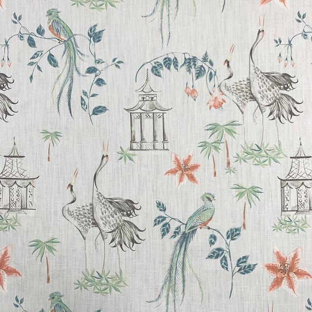 Joybird Capri by Magnolia Designer Fabric - 95 Cotton, 5 Linen Usa 20000 Horizontal: 25.19 and Vertical: 25.19 54 - Swanky Fabrics -