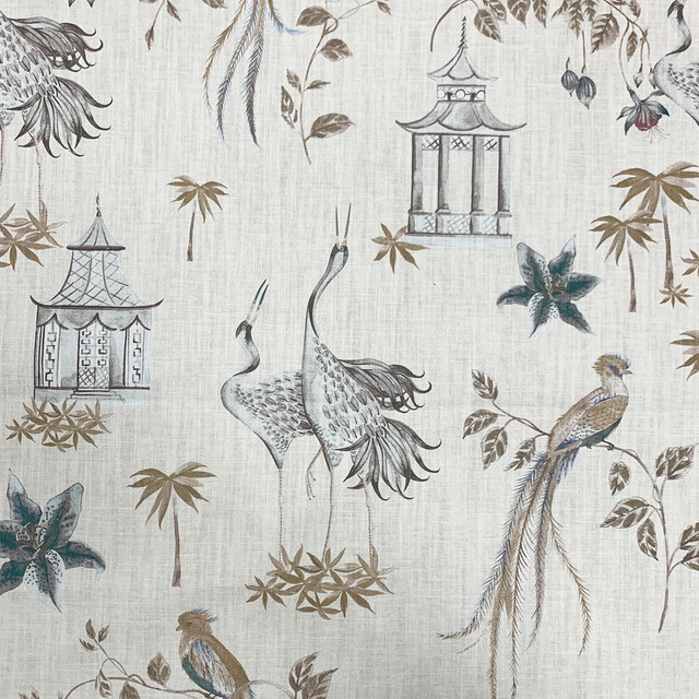 Joybird Serene by Magnolia Designer Fabric - 95 Cotton, 5 Linen Usa 30000 Horizontal: 25.19 and Vertical: 25.19 54 - Swanky Fabrics -