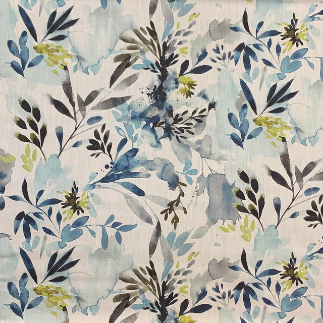 Zola Rain by Magnolia Designer Fabric - 95 Cotton, 5 Linen Usa 30,000 + Horizontal: 54" HALF DROP and Vertical: 27" 54 - Swanky Fabrics -