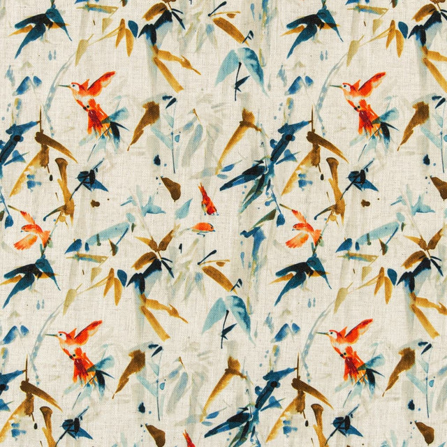 D3326 Fiesta by Charlotte Designer Fabric Linen Prints 95% Polyester, 5% Linen Asia Exceeds 100,000 Wyzenbeek Rubs (Heavy Duty) </p><p>Repeat: Horizontal 13.5" x Vertical 12.5" 54 Inches - Swanky Fabrics -