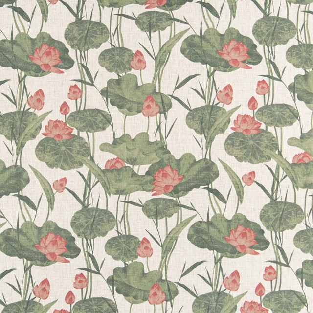 D3346 Blush by Charlotte Designer Fabric Linen Prints 91% Polyester, 9% Linen Asia Exceeds 100,000 Wyzenbeek Rubs (Heavy Duty) </p><p>Repeat: Horizontal 18" x Vertical 18" 54 Inches - Swanky Fabrics -