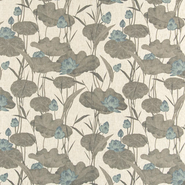 D3348 Storm by Charlotte Designer Fabric Linen Prints 91% Polyester, 9% Linen Asia Exceeds 100,000 Wyzenbeek Rubs (Heavy Duty) </p><p>Repeat: Horizontal 18" x Vertical 18" 54 Inches - Swanky Fabrics -