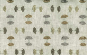 Fling Travertine 145 by Norbar Designer Fabric PANDORA 50% POLYESTER 50% COTTON INDIA 6 1/4"V 5 1/4"H 52 - Swanky Fabrics -