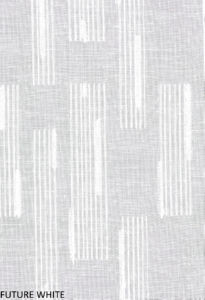 Future White 1 by Norbar Designer Fabric SHEER PASSION 100% POLYESTER TURKEY 118" - Swanky Fabrics -