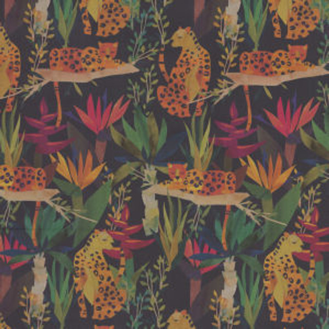 Landau Night by Norbar Designer Fabric SUNTASTIC 100% ACRYLIC ITALY 20 3/4"V 13 7/8"H 63 - Swanky Fabrics -