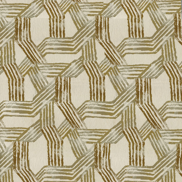 Fandango 6 Sesame by ABBEYSHEA Designer Fabric 100% Polyester CN 20,000 Double Rubs (Wyzenbeek) </p><p>Repeat: Horizontal: 18 in. (45.72 cm) up the roll and Vertical: 18 in. (45.72 cm) across the roll 57 in. (145 cm) - Swanky Fabrics -