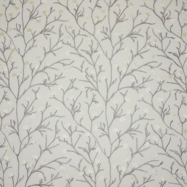 Veneto 1 Pewter by Stout Designer Fabric COLOR MY WINDOW PUMICE/STONE 60%POL 30%COT 10%LIN %PEMB INDIA FLAME RETARDANT-U.F.A.C. CLASS 1 CATB 117-2013 WYZENBEEK 80 000 DOUBLE RUB WEAR TEST (HEAVY DUTY) Horizontal: 8.500 and Vertical: 9.250 51.5 in - Swanky Fabrics -