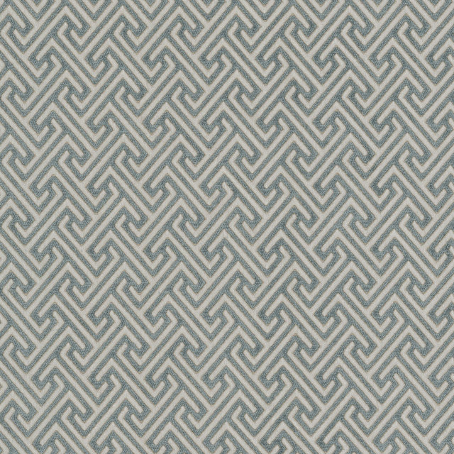 Roxpoint 1 Slate by Stout Designer Fabric RAINBOW LIBRARY HAZE/SKY 54%SVI 30%POL 16%COT INDIA Horizontal: 1.500 and Vertical: 1.750 54 in - Swanky Fabrics -