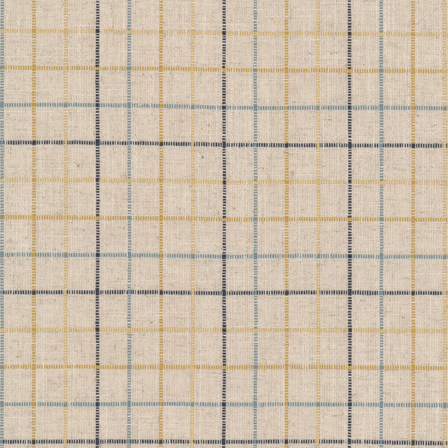 Calais 1 Cornflower by Stout Designer Fabric RAINBOW LIBRARY CADET/INDIGO 33%POL 33%COT 17%SVI 17%LIN INDIA Horizontal: 3.750 and Vertical: 3.750 55 in - Swanky Fabrics -