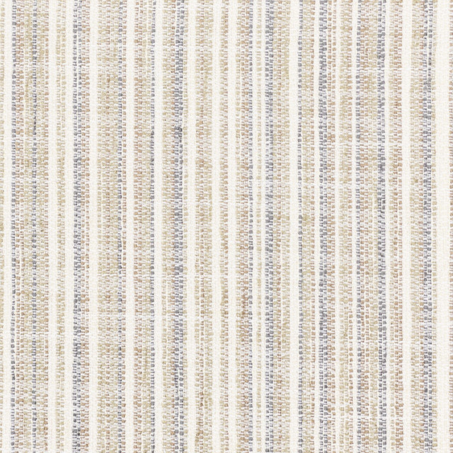 Inherit 1 Taupe by Stout Designer Fabric JUST STRIPES NATURAL/CHARCOAL 100%POL CHINA Horizontal: 0.000 and Vertical: 9.000 57 in - Swanky Fabrics -