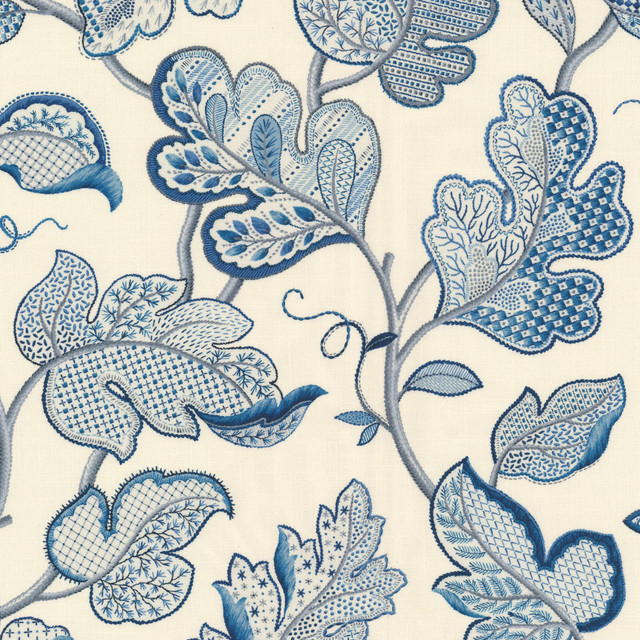 Forecast 1 Sky by Stout Designer Fabric RAINBOW LIBRARY CADET/INDIGO 100%COT SPAIN Horizontal: 27.000 and Vertical: 27.000 54 in - Swanky Fabrics -