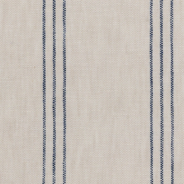 Gulliver 1 Navy by Stout Designer Fabric JUST STRIPES BLUE/SPRING 53%COT 47%POL INDIA PERFORMANCE RATED FABRIC WYZENBEEK 50 000 DOUBLE RUB WEAR TEST (HEAVY DUTY) Horizontal: 0.000 and Vertical: 3.250 54 in - Swanky Fabrics -