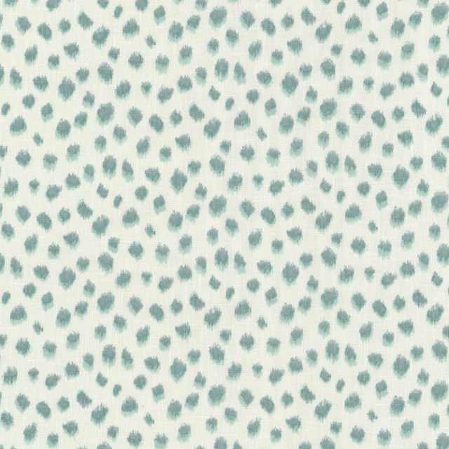 Poulet 1 Spray by Stout Designer Fabric RAINBOW LIBRARY VAPOR/SEAGLASS 68%POL 32%COT INDIA Horizontal: 3.000 and Vertical: 5.000 54 in - Swanky Fabrics -
