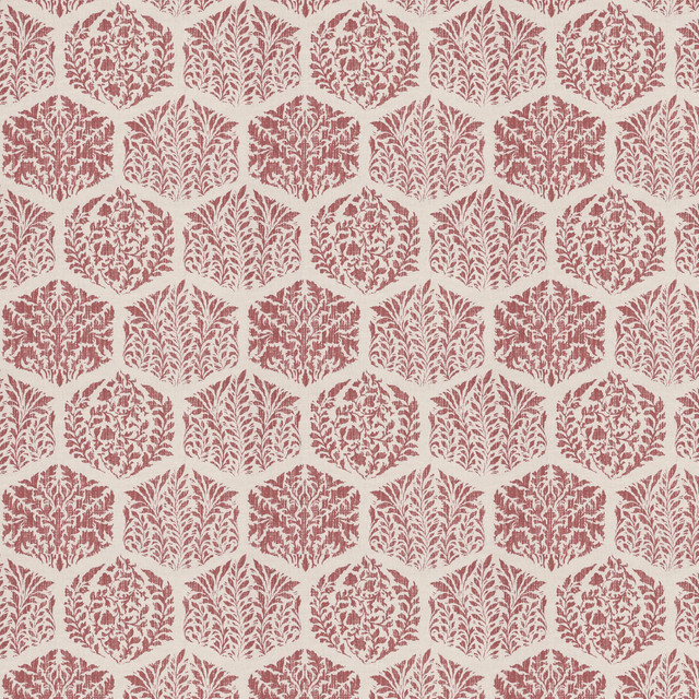 Bremond 1 Rosewood by Stout Designer Fabric THE ART OF COLOR HANDCRAFTED 59%COT 41%LIN INDIA Horizontal: 10.375 and Vertical: 15.750 54 in - Swanky Fabrics -
