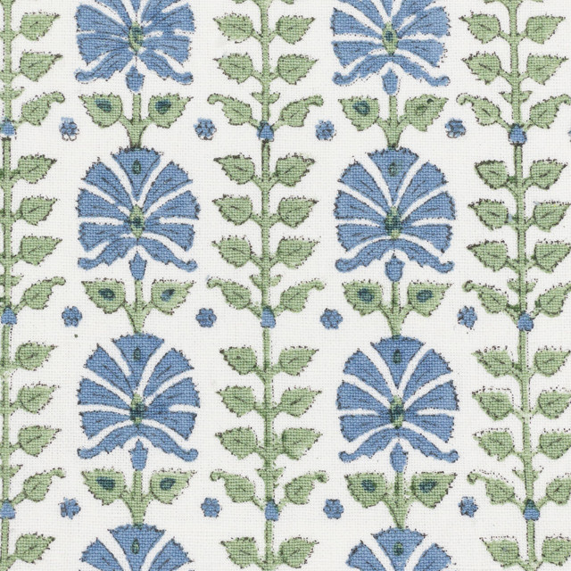 Varlet 2 Spring by Stout Designer Fabric COMFORTABLE LIVING HAZE/NAVY 60%LIN 40%COT INDIA Horizontal: 3.375 and Vertical: 2.375 52 in - Swanky Fabrics -