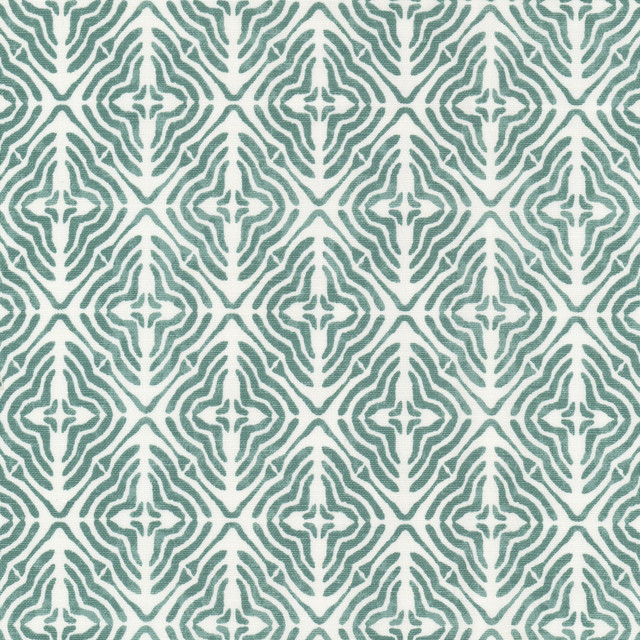 Megan 1 Lagoon by Stout Designer Fabric RAINBOW LIBRARY VAPOR/SEAGLASS 58%LIN 42%COT INDIA Horizontal: 6.500 and Vertical: 7.500 54 in - Swanky Fabrics -