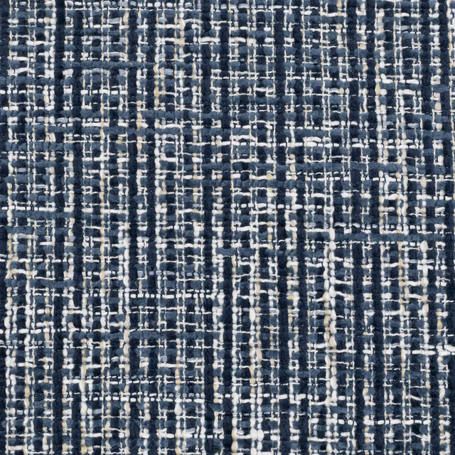 Everest 3 Pacific by Stout Designer Fabric COMFORTABLE LIVING HAZE/NAVY 100%POL CHINA Horizontal: 0.000 and Vertical: 0.000 56 in - Swanky Fabrics -