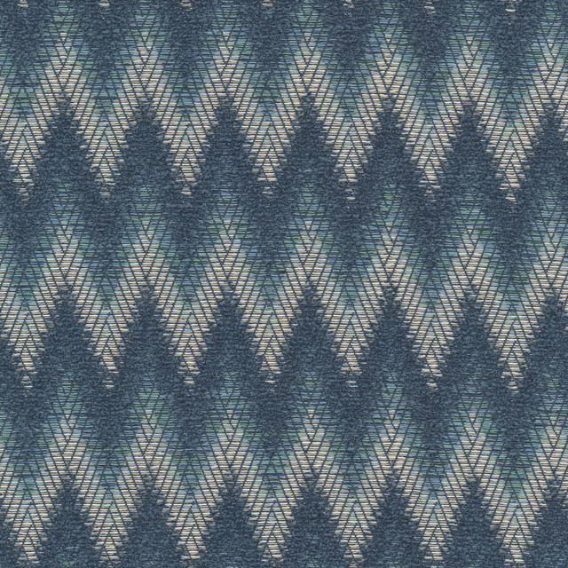 Hertzog 1 Porcelain by Stout Designer Fabric RAINBOW LIBRARY CADET/INDIGO 93%POL 7%COT INDIA Horizontal: 1.625 and Vertical: 4.000 54 in - Swanky Fabrics -