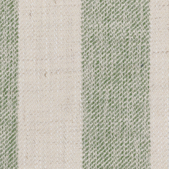 Coach 1 Grass by Stout Designer Fabric JUST STRIPES BLUE/SPRING 58%COT 22%POL 15%SVI 5%LIN USA Horizontal: 0.000 and Vertical: 4.375 54 in - Swanky Fabrics -