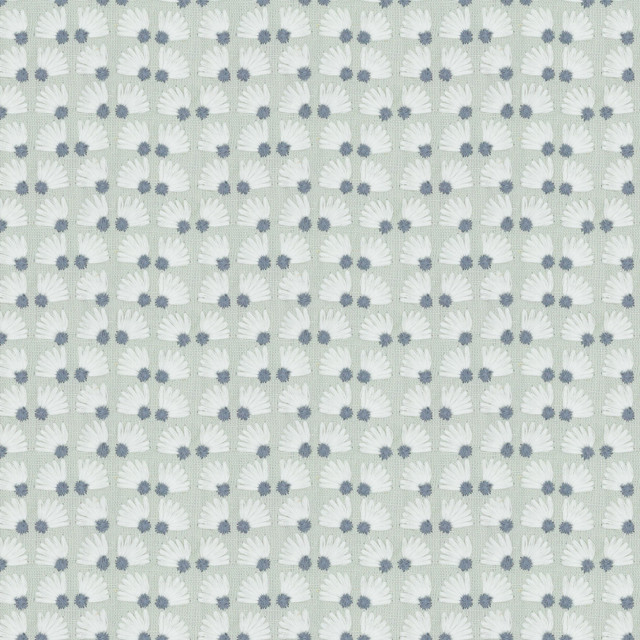 7834-4 Daisypatch Dusk by Bassett Mcnab Designer Fabric BASSETT MCNAB WOODLANDS 52%LIN 48%COT %PEMB INDIA Horizontal: 3.000 and Vertical: 1.750 50.5 in - Swanky Fabrics -