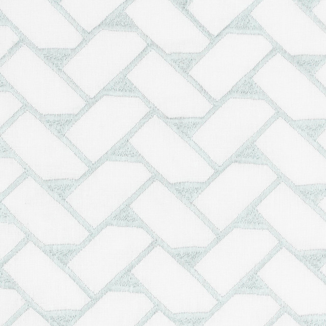 Tattled 3 Mineral by Stout Designer Fabric COLOR MY WINDOW AQUA/HARBOR 52%LIN 48%COT %PEMB INDIA Horizontal: 3.000 and Vertical: 1.500 50 in - Swanky Fabrics -