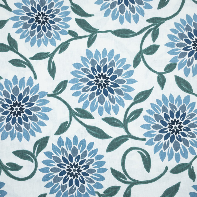 Jeanette 2 Lake by Stout Designer Fabric COMFORTABLE LIVING HAZE/NAVY 70%COT 25%POL 5%LIN %BEMB INDIA Horizontal: 27.000 and Vertical: 27.000 54 in - Swanky Fabrics -