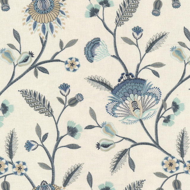 Struck 3 Harbor by Stout Designer Fabric RAINBOW LIBRARY CADET/INDIGO 52%POL 48%COT %VEMB INDIA Horizontal: 17.000 and Vertical: 18.500 51 in - Swanky Fabrics -