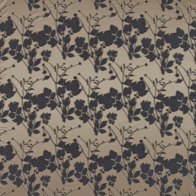 Leaf 1 Espresso by Marcus William Designer Fabric KAI/MARCUS WILLIAM BOTANICAL ESCAPE 71%COT 29%POL INDIA Horizontal: 18.875 and Vertical: 17.625 56 in - Swanky Fabrics -