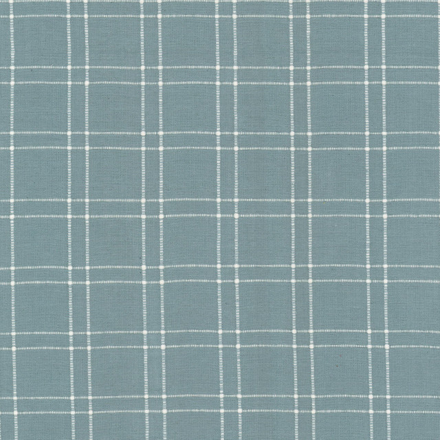 Extract 3 Aqua by Stout Designer Fabric RAINBOW LIBRARY VAPOR/SEAGLASS 100%COT INDIA Horizontal: 2.000 and Vertical: 1.750 54 in - Swanky Fabrics -