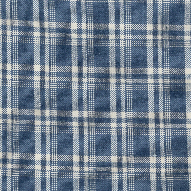Danielle 2 Cadet by Stout Designer Fabric COMFORTABLE LIVING HAZE/NAVY 55%LIN 45%COT CHINA Horizontal: 1.375 and Vertical: 1.625 54 in - Swanky Fabrics -
