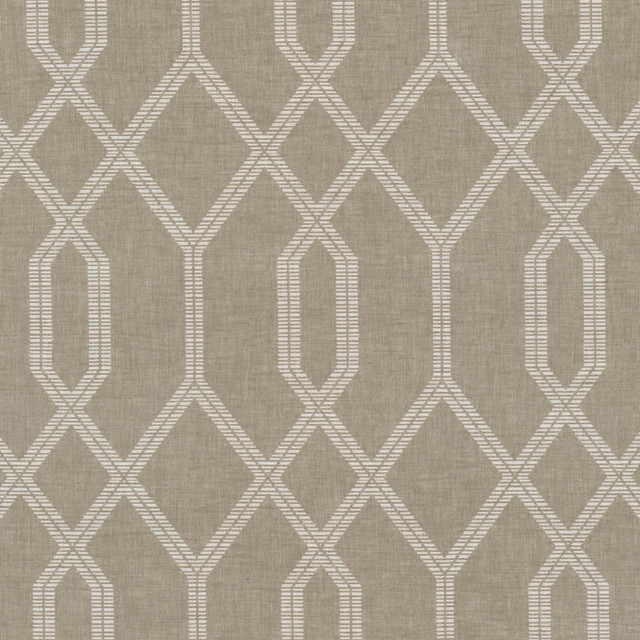 Cornwall 1 Pongee by Stout Designer Fabric RAINBOW LIBRARY ALMOND/GRANITE 70%SVI 30%LIN INDIA Horizontal: 6.250 and Vertical: 8.375 55 in - Swanky Fabrics -