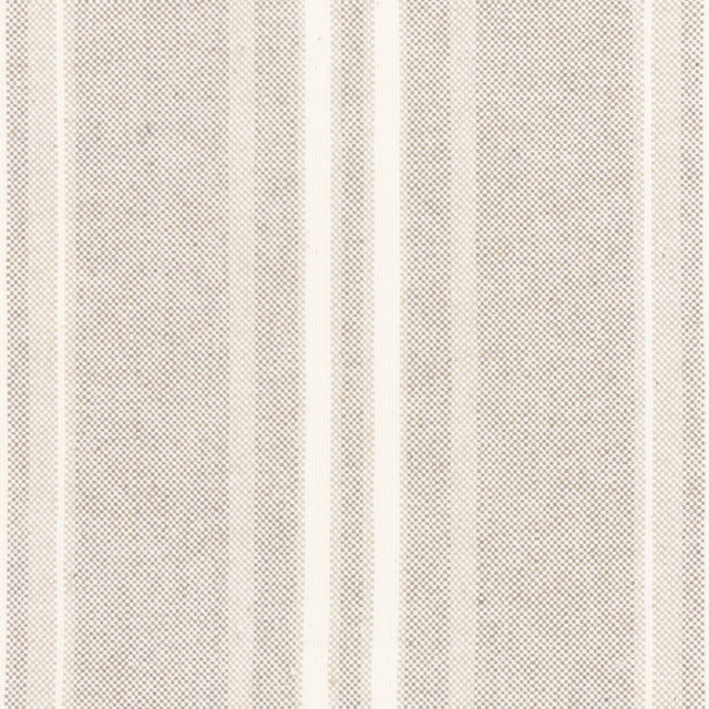Malibu 4 Raffia by Stout Designer Fabric JUST STRIPES NATURAL/CHARCOAL 88%COT 12%POL USA Horizontal: 0.000 and Vertical: 6.750 54 in - Swanky Fabrics -