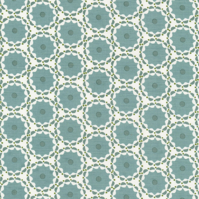 Fleecy 4 Norse by Stout Designer Fabric RAINBOW LIBRARY VAPOR/SEAGLASS 58%LIN 42%COT INDIA Horizontal: 3.375 and Vertical: 1.875 54 in - Swanky Fabrics -