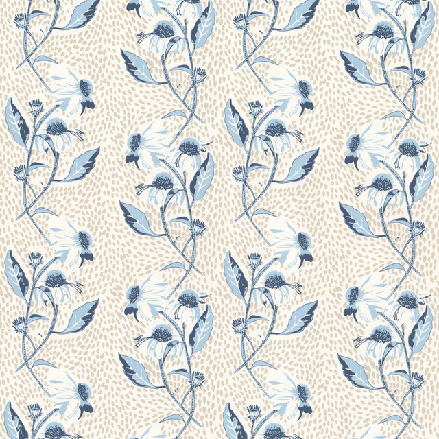 W08Vl Miller 4 Navy by Aoc Designer Wallcovering ART OF COLOR HERITAGE WALLPAPER II 100%PA USA Horizontal: 9.000 and Vertical: 6.250 27 in - Swanky Fabrics -
