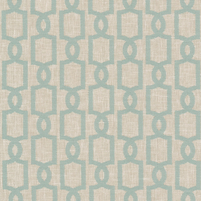 Byecroft 3 Seamist by Stout Designer Fabric RAINBOW LIBRARY VAPOR/SEAGLASS 67%POL 33%COT INDIA Horizontal: 3.375 and Vertical: 3.000 54 in - Swanky Fabrics -