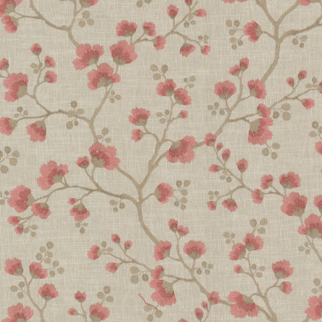 Respect 1 Watermelon by Stout Designer Fabric RAINBOW LIBRARY GINGER/POPPY 58%COT 42%POL %REMB INDIA Horizontal: 25.000 and Vertical: 18.500 50 in - Swanky Fabrics -