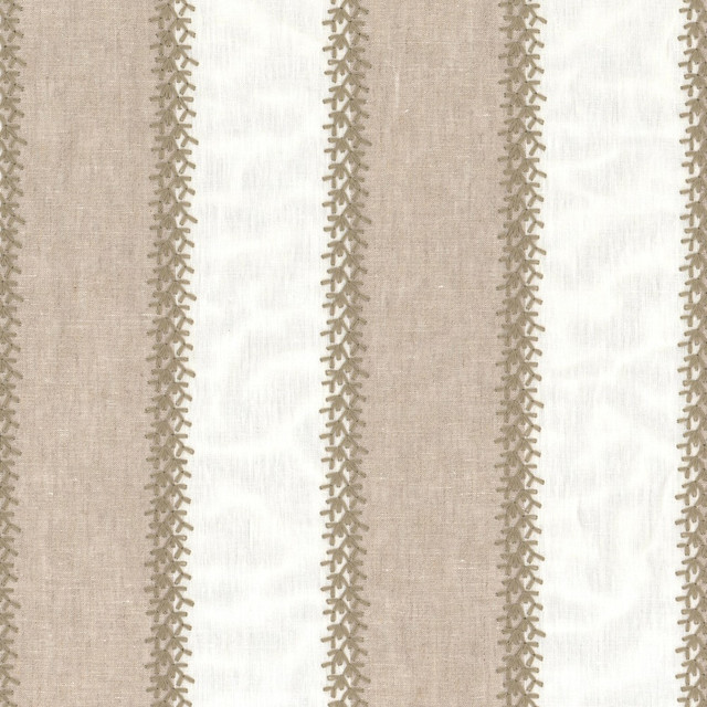 Winifred 2 Grey by Aoc Designer Fabric THE ART OF COLOR HERITAGE II 90%LIN 10%POL %PEMB INDIA Horizontal: 4.375 and Vertical: 0.375 52 in - Swanky Fabrics -