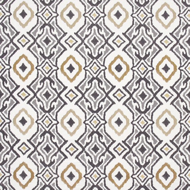 Forever Means Graphite by Carole Designer Fabric Artisan Base: 100% Cotton. Embr: 60% Cotton, 40% Spun Poly INDIA N/A 15"V, 6 1/2" H 52" - Swanky Fabrics -
