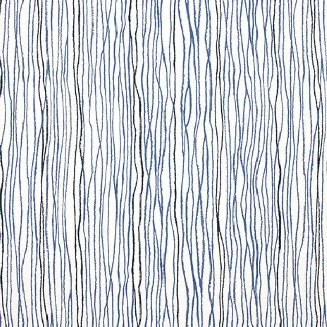 Get In Line Harbor by Carole Designer Fabric Artisan 100% Cotton PAKISTAN 50,000 Wyzenbeek Double Rubs 25" V, 27" H 56.5" - Swanky Fabrics -