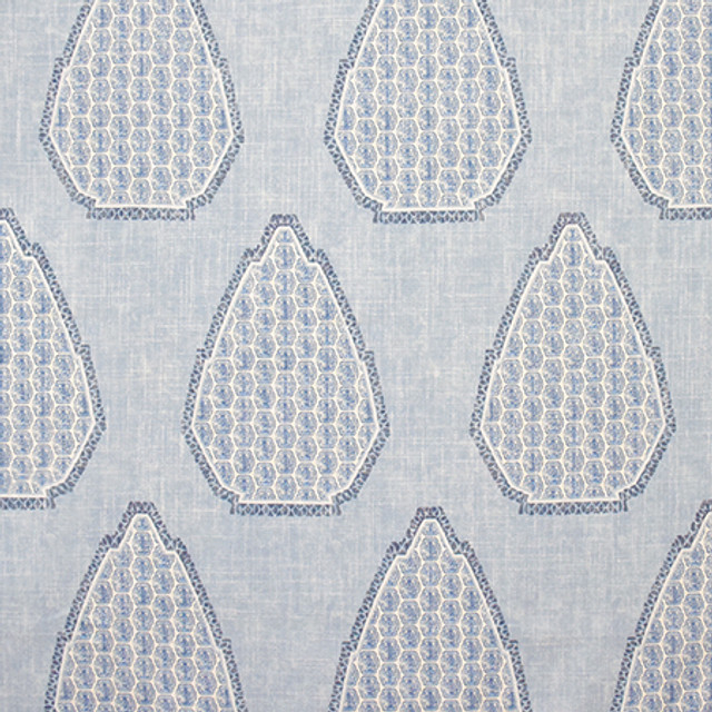 Might Have Known Waterfall by Carole Designer Fabric Artisan 36% Polyester, 26% Cotton, 22% Viscose, 16% Linen CHINA 30,000 Wyzenbeek Double Rubs 27" V, 13 1/2" H 55" - Swanky Fabrics -