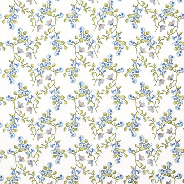Chance For Us Dresden by Carole Designer Fabric Bluebell 60% Cotton, 30% Polyester, 10% Linen India N/A 9 1/4" V, 10 5/8" H 51.5" - Swanky Fabrics - Chance For Us Dresden by Carole Designer Fabric Bluebell 60% Cotton, 30% Polyester, 10% Linen India N/A 9 1/4" V, 10 5/8" H 51.5" - Swanky Fabrics -