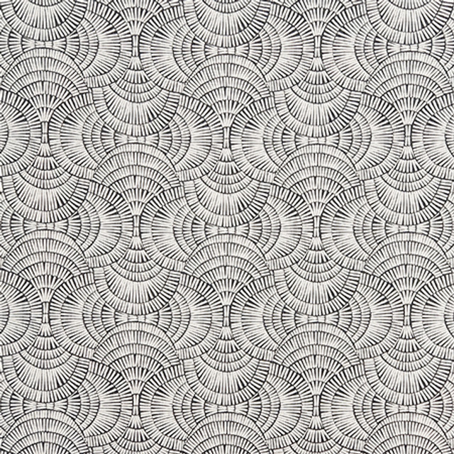 Fan Over Iron by Carole Designer Fabric Earth & Stone 85% Cotton, 15% Linen Pakistan 30,000 WYZENBEEK DOUBLE RUBS 13 1/2" V, 13 1/2" H 54" - Swanky Fabrics -