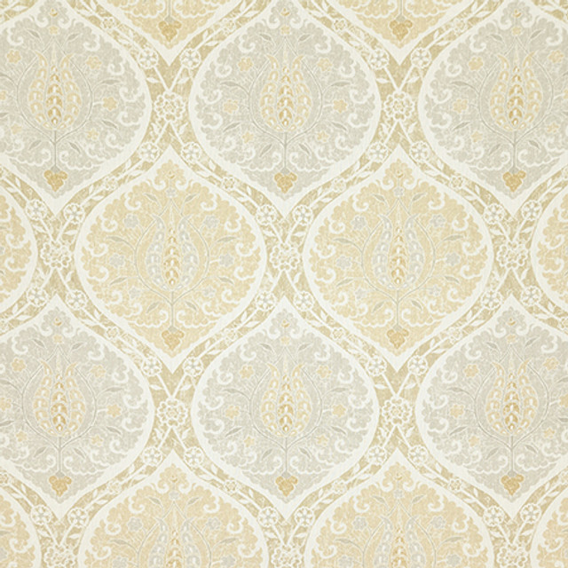 Stateside Maize by Carole Designer Fabric Evergreen 90% Cotton, 10% Linen-SSR Printed In Usa 30,000 WYZENBEEK DOUBLE RUBS 18" V, 13 1/2" H 54" - Swanky Fabrics -