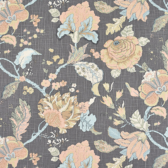 Comfort Zone Flannel by Carole Designer Fabric Harvest 70% Cotton, 30% Linen-Light Latex Backing China 15,000 Wyzenbeek Double Rubs 24 5/8" V, 27" H HD 54" - Swanky Fabrics -