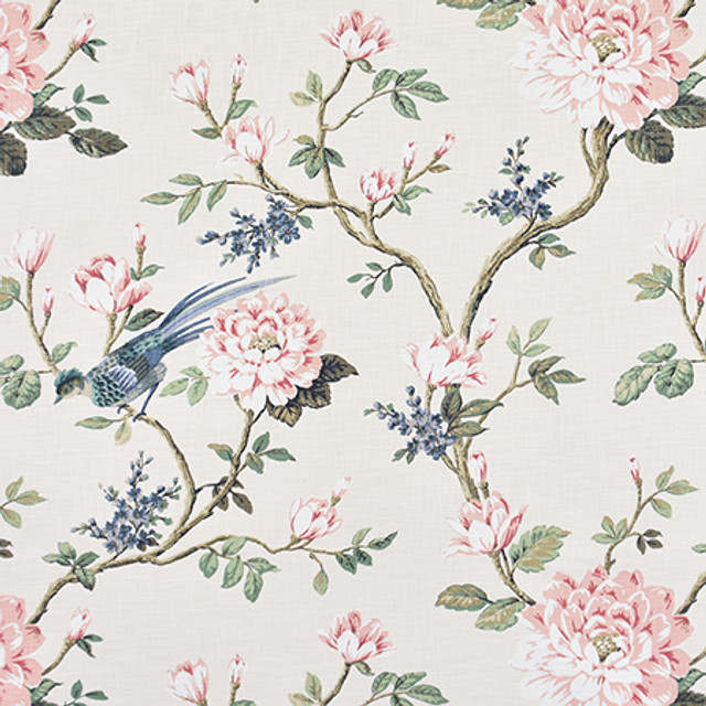 Garden Bird Silk by Carole Designer Fabric Harvest 100% Cotton-Soil Repellent Pakistan 50,000 Wyzenbeek Double Rubs 25 1/8" V, 27"H 56" - Swanky Fabrics - Garden Bird Silk by Carole Designer Fabric Harvest 100% Cotton-Soil Repellent Pakistan 50,000 Wyzenbeek Double Rubs 25 1/8" V, 27"H 56" - Swanky Fabrics -