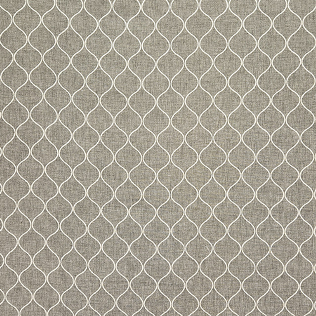 Cup Of Tea Graphite by Carole Designer Fabric In The Details 78% Polyester, 14% Cotton, 8% Linen India N/A 3" V, 2 1/4" H 54" - Swanky Fabrics -
