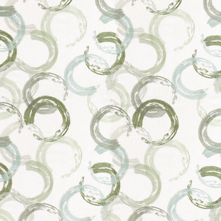 Another Round Spa by Carole Designer Fabric Jade 45% Cotton, 35% Rayon, 16% Polyester, 4% Linen India N/A 15 1/4" V, 12 3/4" H 52" - Swanky Fabrics -