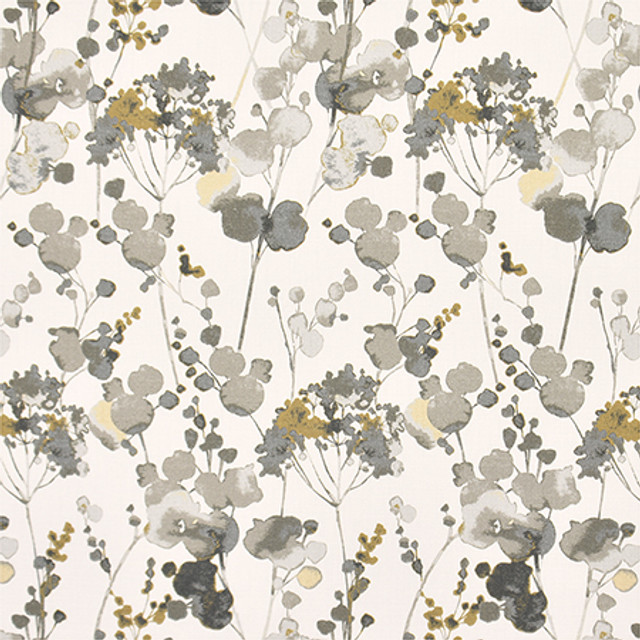 Escape To Slate by Carole Designer Fabric Moonstone 100% Cotton India 5,000 Wyzenbeek Double Rubs 27" V, 13 1/2" H HD 54" - Swanky Fabrics -