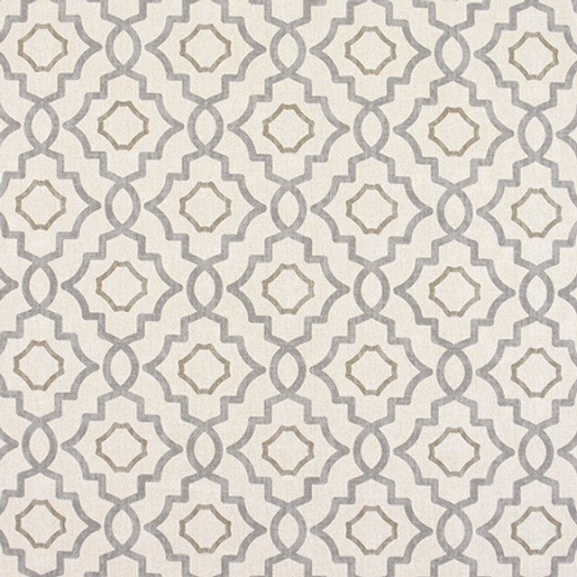 Simply Styled Metal by Carole Designer Fabric Moonstone 100% Cotton-Soil Repellent Usa 50,000 Wyzenbeek Double Rubs 8 3/4" V, 9" H HD 56.5" - Swanky Fabrics -